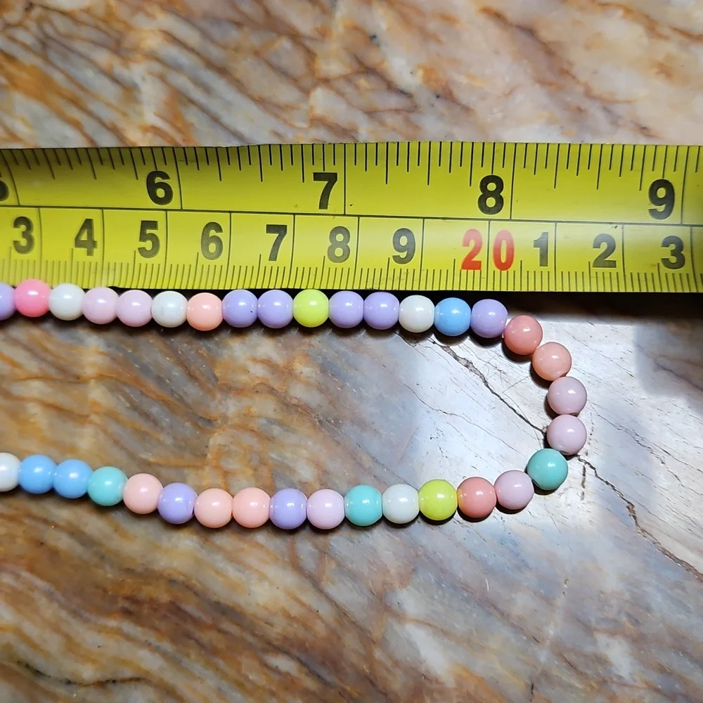 Colorful Stretchy Beaded Necklace with Flower Accent